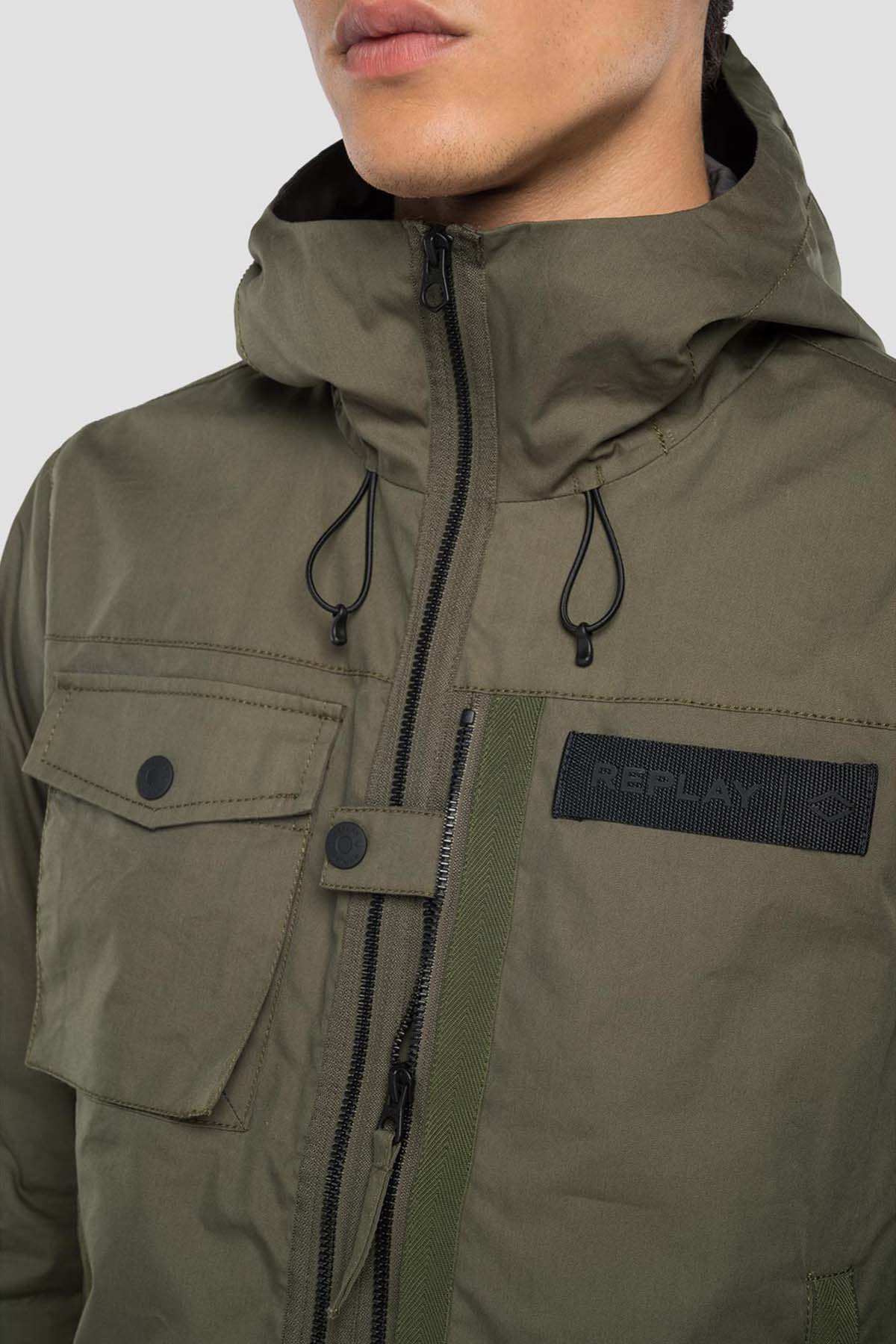 Replay Kapüşonlu Kapaklı Cep Detaylı Mont-Libas Trendy Fashion Store