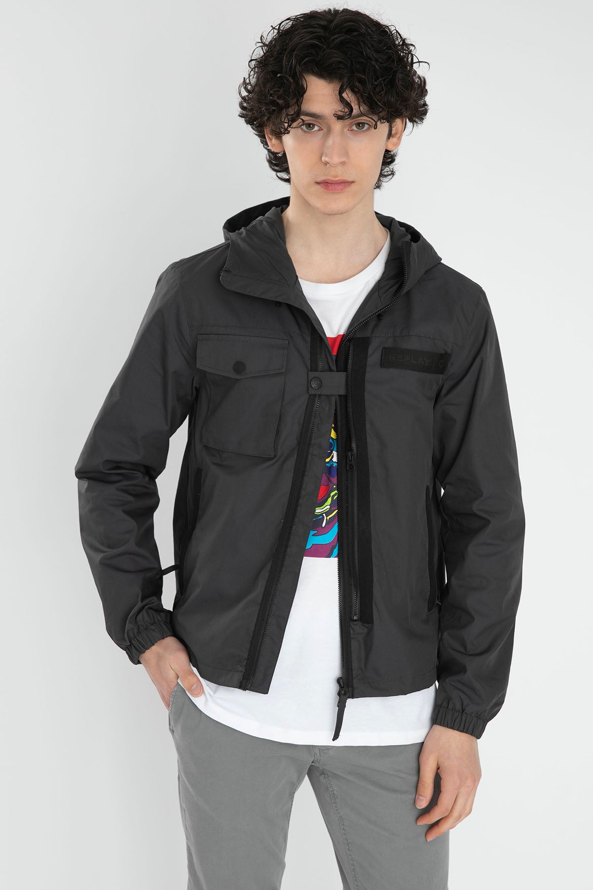 Replay Kapüşonlu Kapaklı Cep Detaylı Mont-Libas Trendy Fashion Store