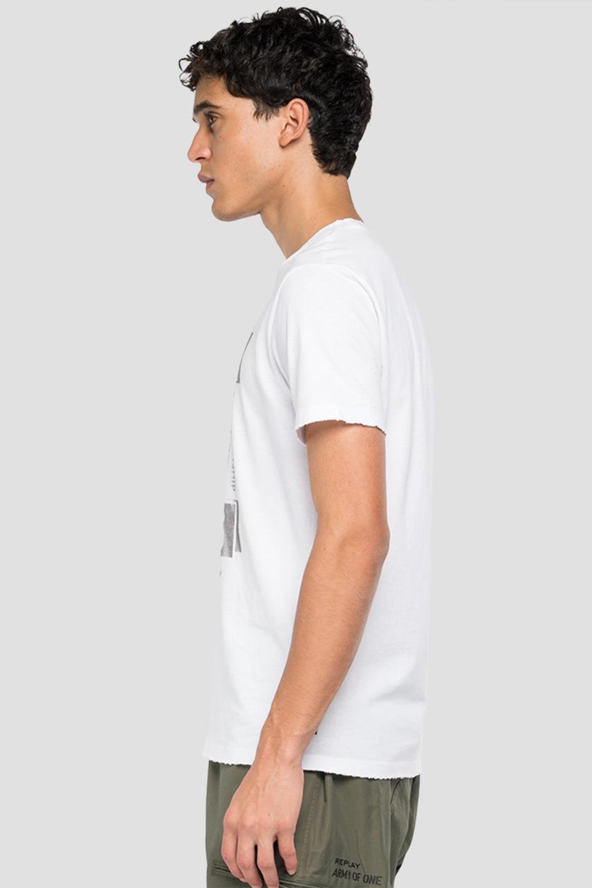 Replay Yuvarlak Yaka Kaplan Grafikli T-shirt-Libas Trendy Fashion Store