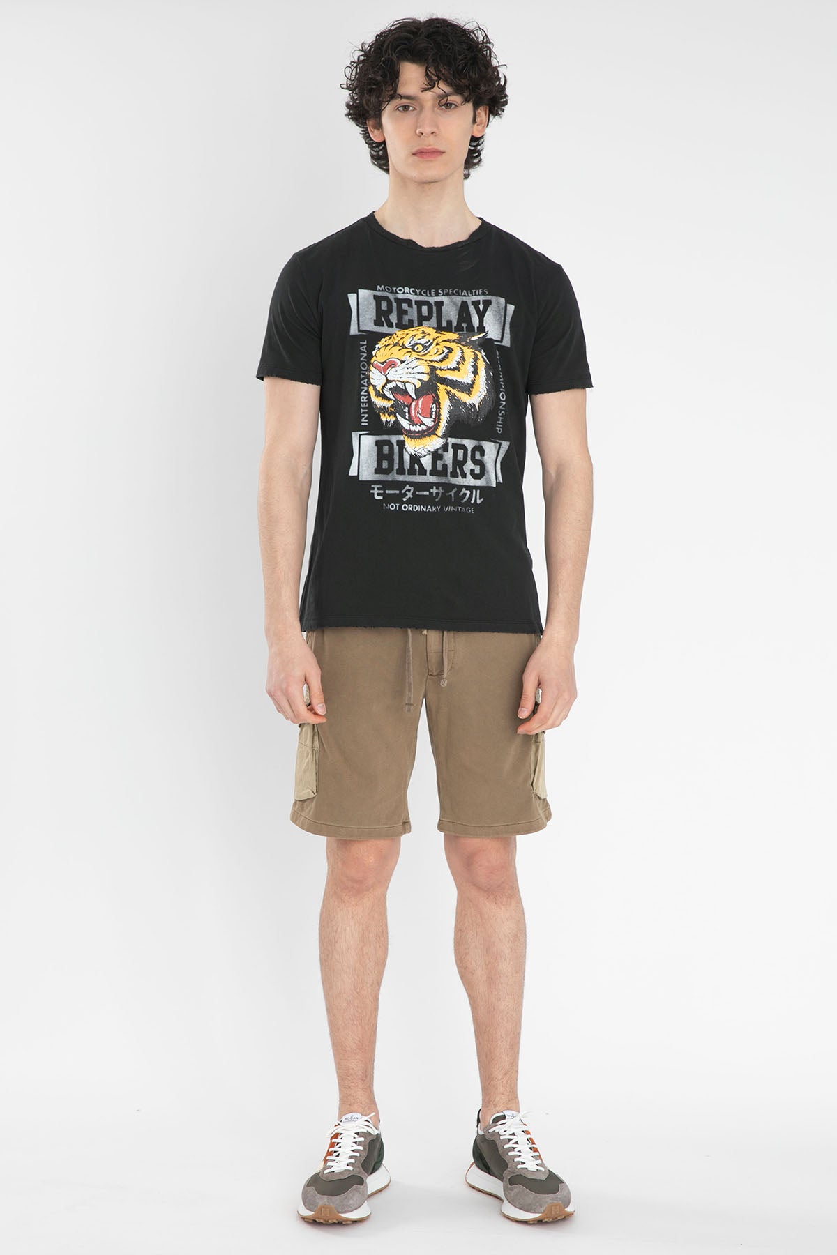 Replay Beli Lastikli Kargo Cepli Şort-Libas Trendy Fashion Store