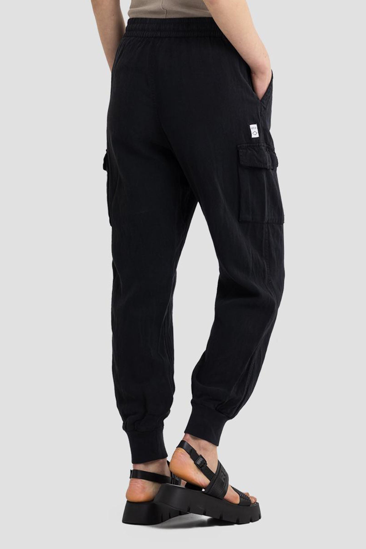 Replay Beli Lastikli Yüksek Bel Jogger Kargo Pantolon-Libas Trendy Fashion Store
