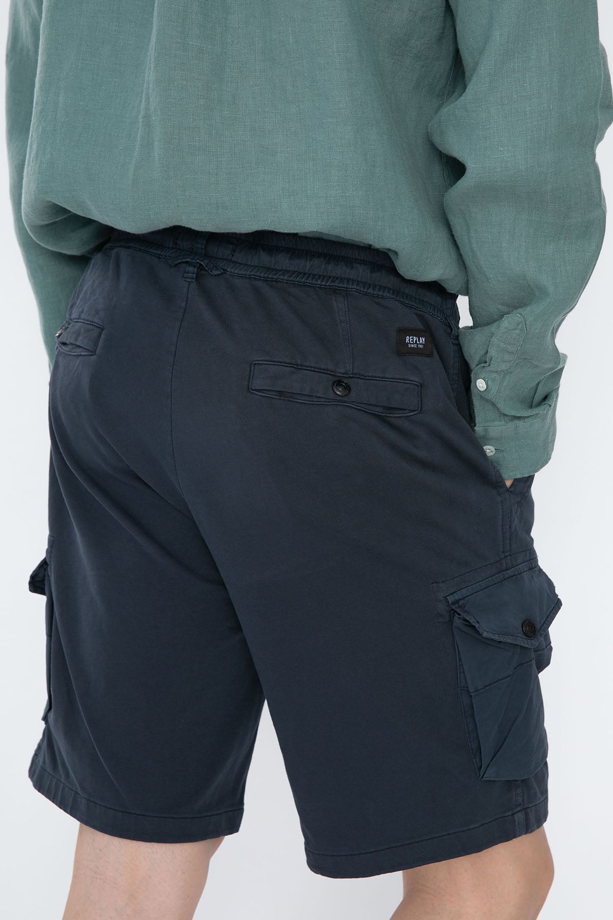 Replay Beli Lastikli Kargo Cepli Şort-Libas Trendy Fashion Store