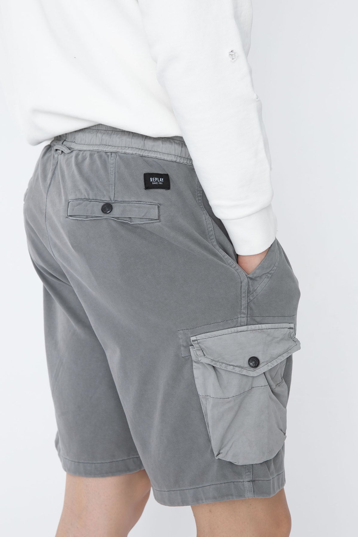 Replay Beli Lastikli Kargo Cepli Şort-Libas Trendy Fashion Store