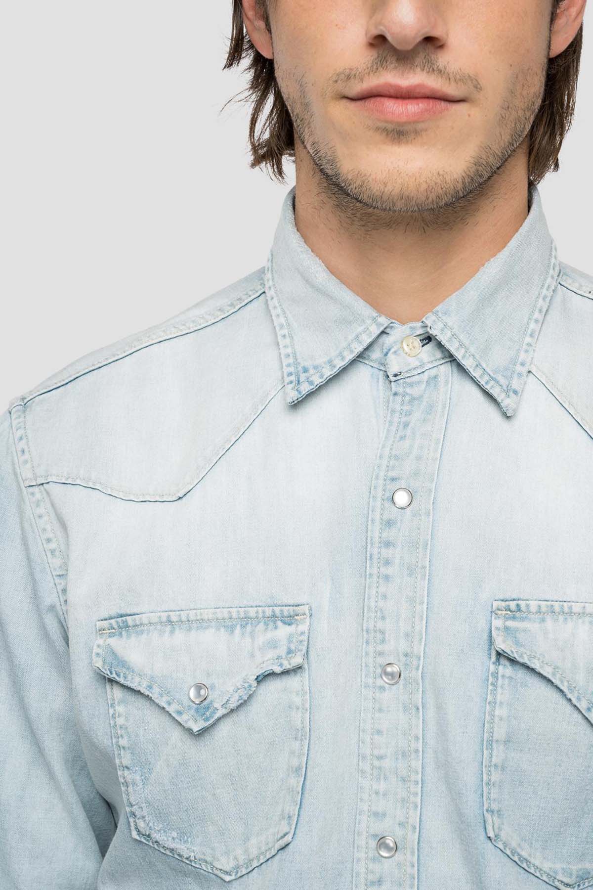 Replay Cep Detaylı Denim Gömlek-Libas Trendy Fashion Store