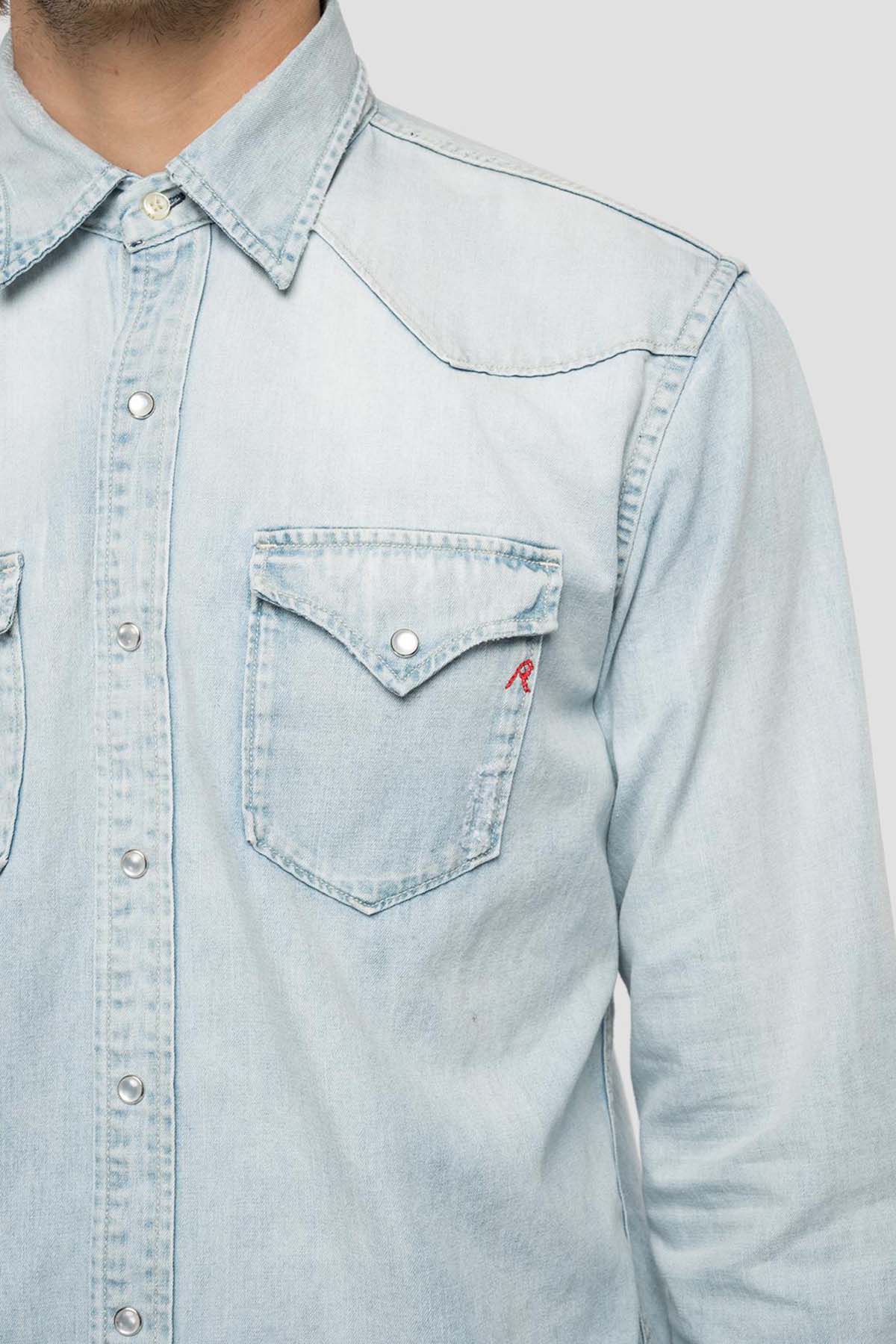 Replay Cep Detaylı Denim Gömlek-Libas Trendy Fashion Store