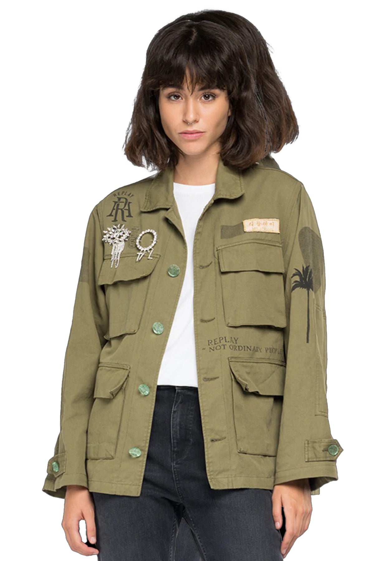 Replay Ketenli Safari Ceket-Libas Trendy Fashion Store