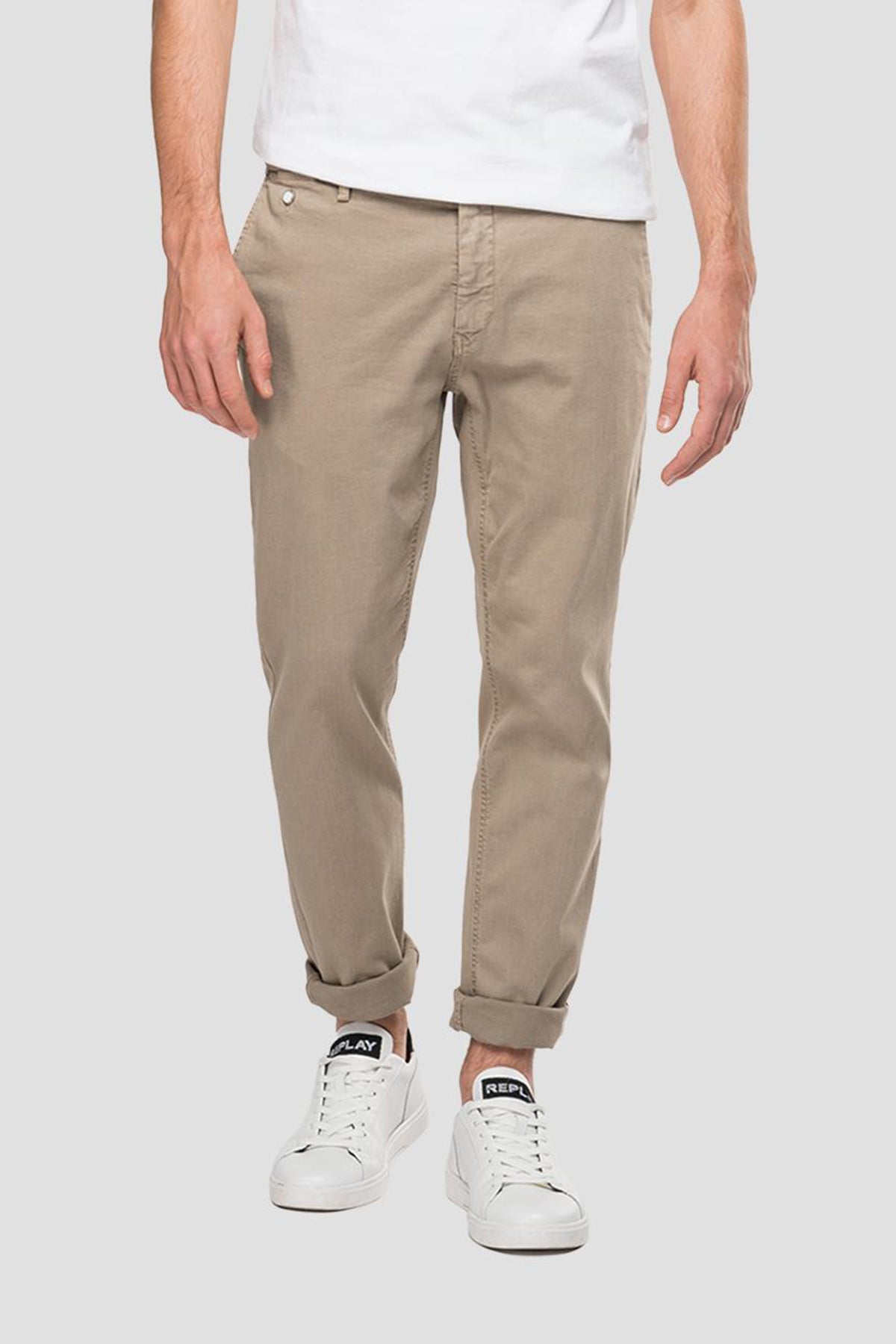 Replay Benni Regular Fit Hyperflex Extra Light Yandan Cep Pantolon-Libas Trendy Fashion Store