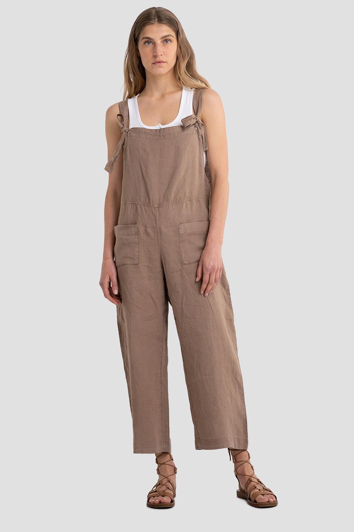 Replay Rahat Kesim Bağlama Askılı Keten Tulum-Libas Trendy Fashion Store