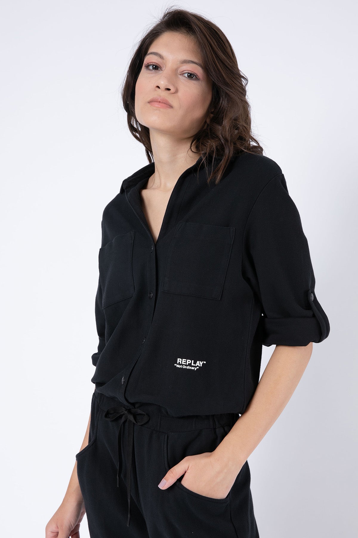 Replay Beli Lastikli Relaxed Fit Tulum-Libas Trendy Fashion Store