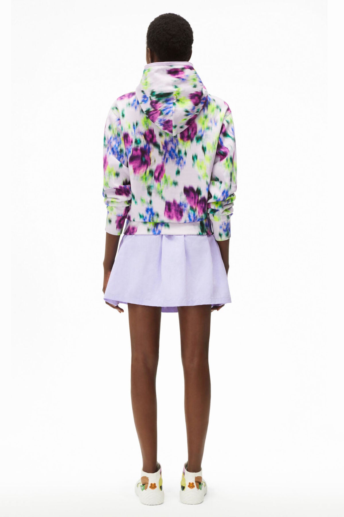 Kenzo Fermuar Detaylı Batik Desenli Kapüşonlu Sweatshirt-Libas Trendy Fashion Store