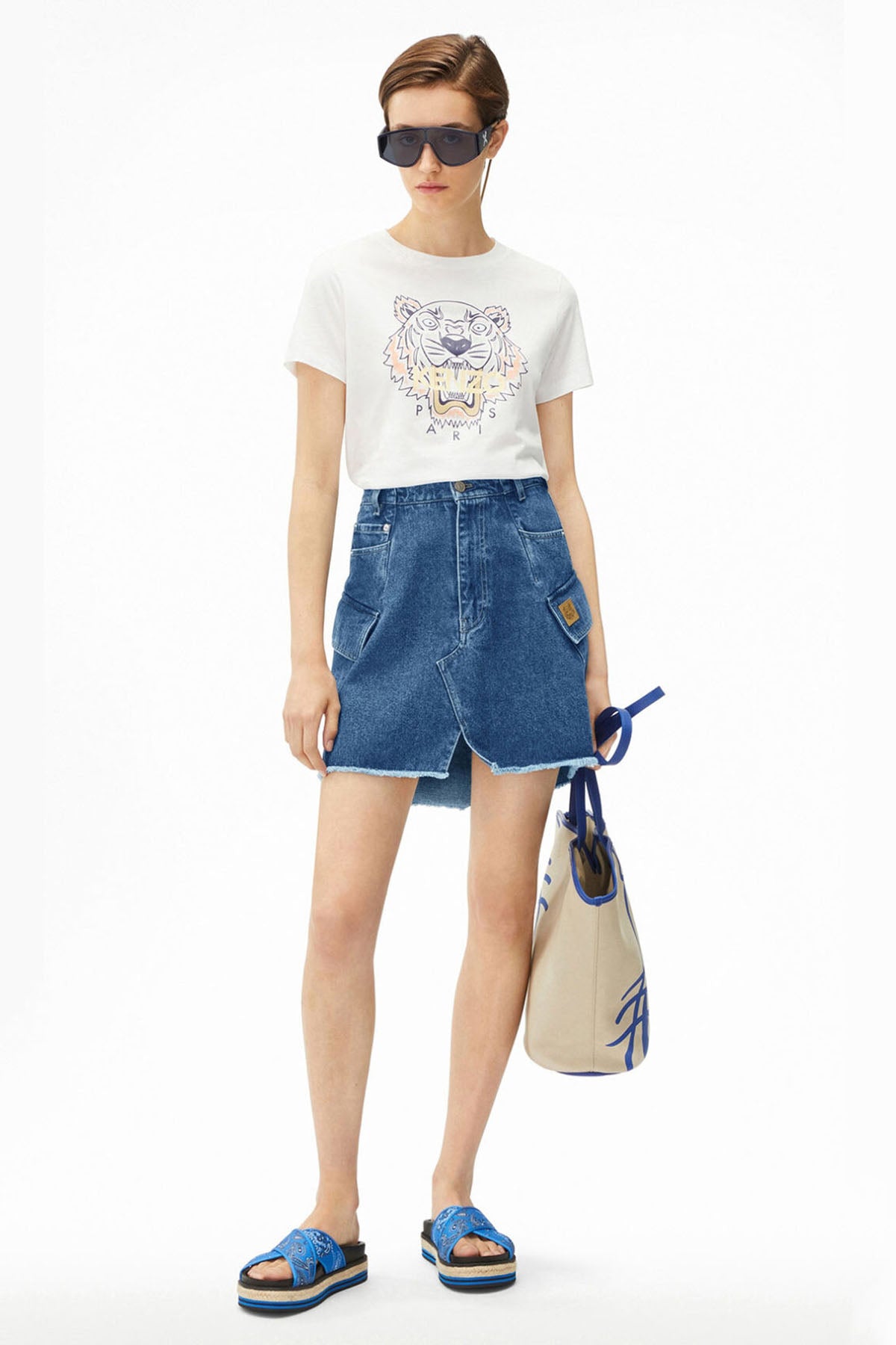 Kenzo Kaplan Logolu T-shirt-Libas Trendy Fashion Store