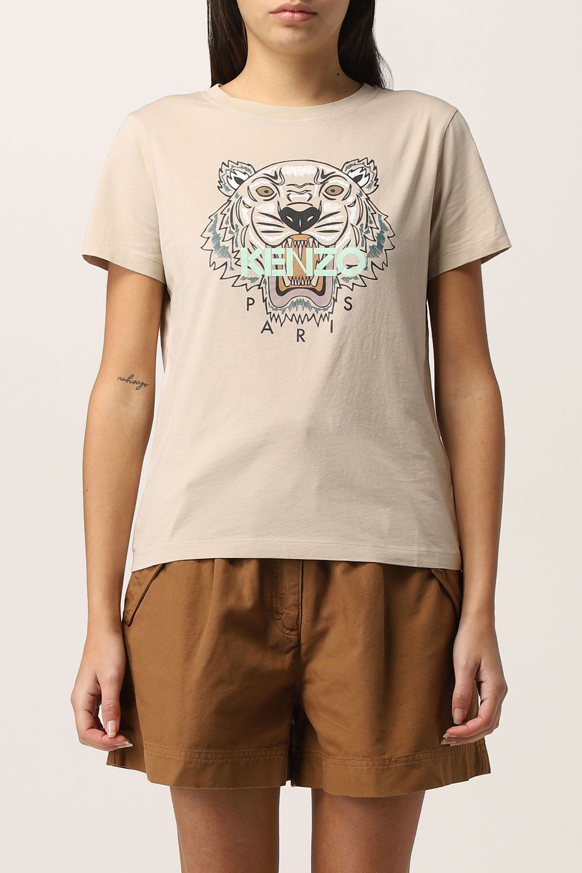 Kenzo Kaplan Logolu T-shirt-Libas Trendy Fashion Store