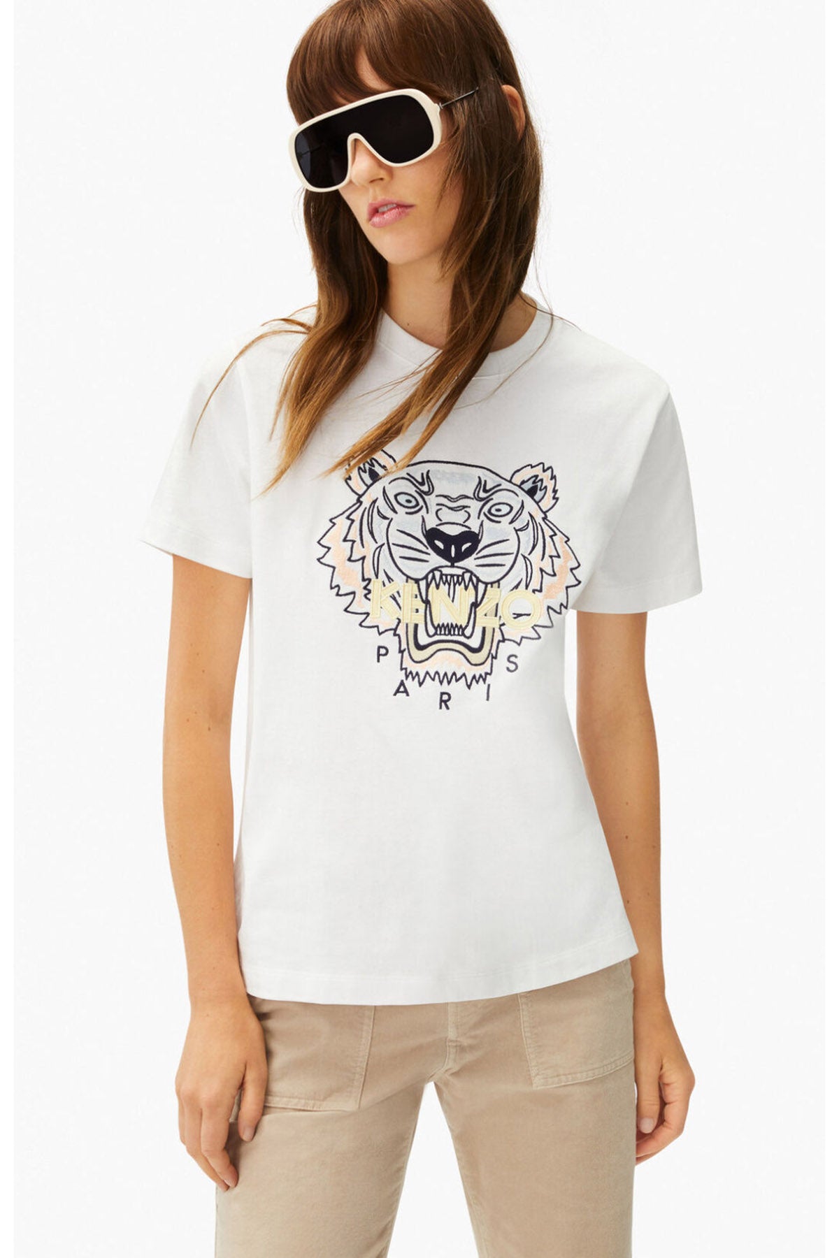Kenzo Kaplan Logolu Loose Fit T-shirt-Libas Trendy Fashion Store
