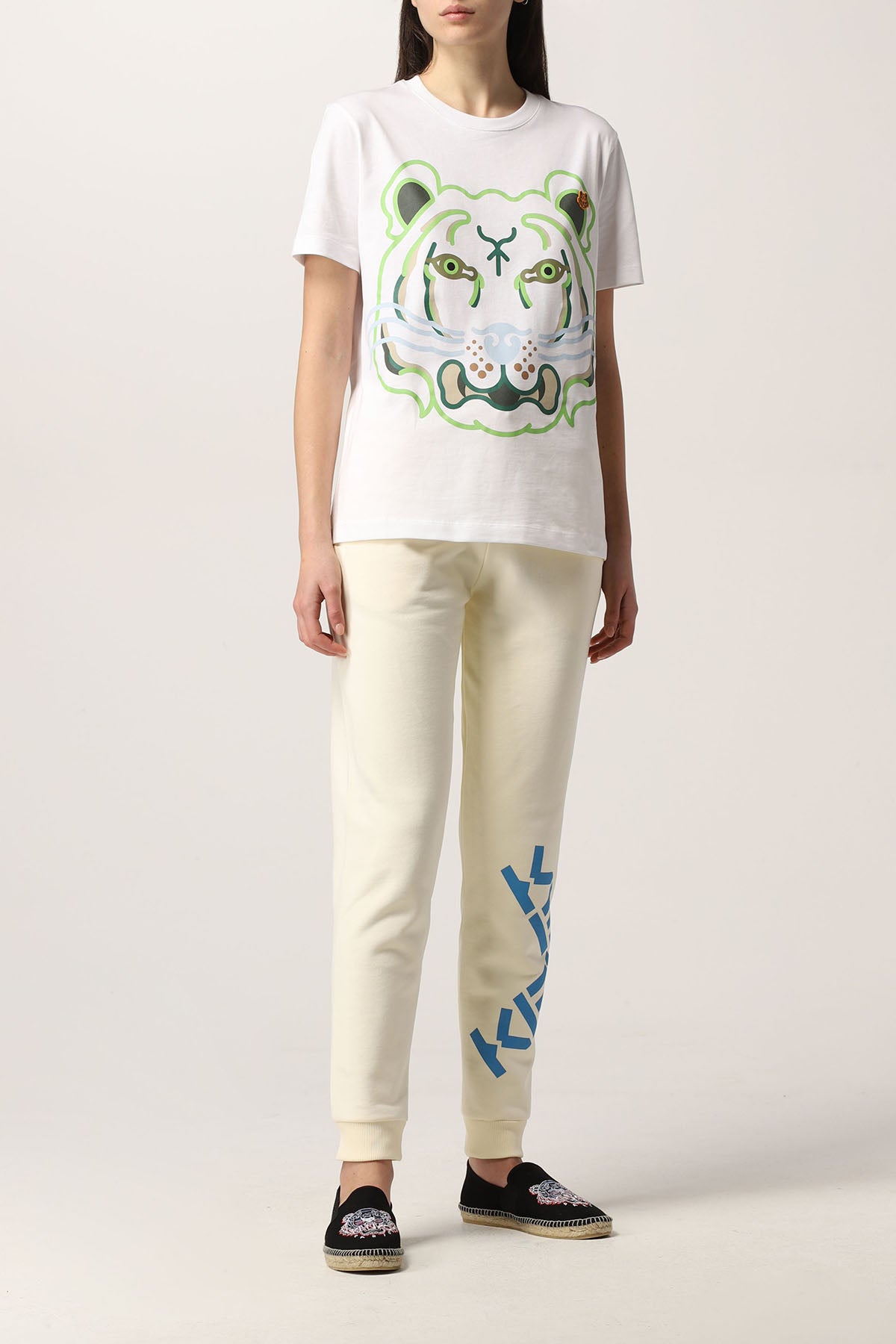 Kenzo K-Tiger Kaplan Logolu Geniş Kesim T-shirt-Libas Trendy Fashion Store