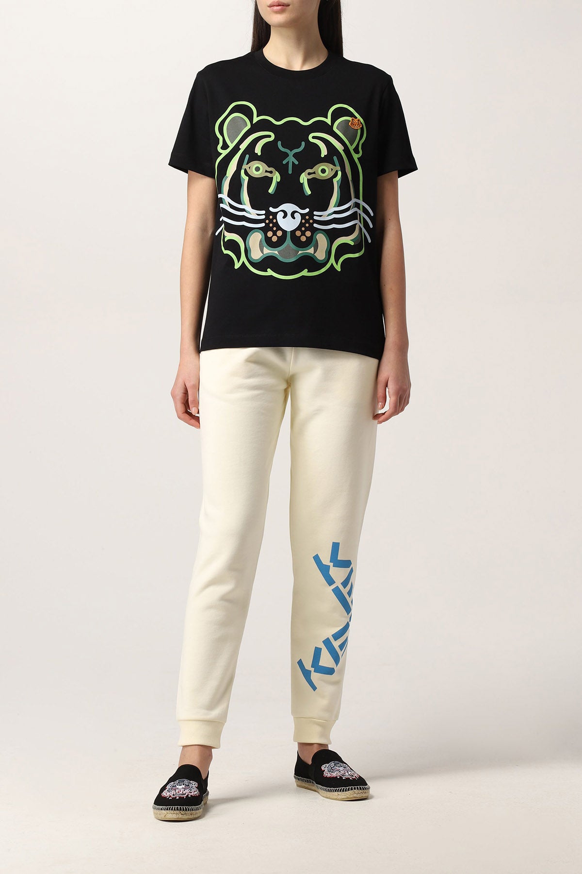 Kenzo K-Tiger Kaplan Logolu Geniş Kesim T-shirt-Libas Trendy Fashion Store