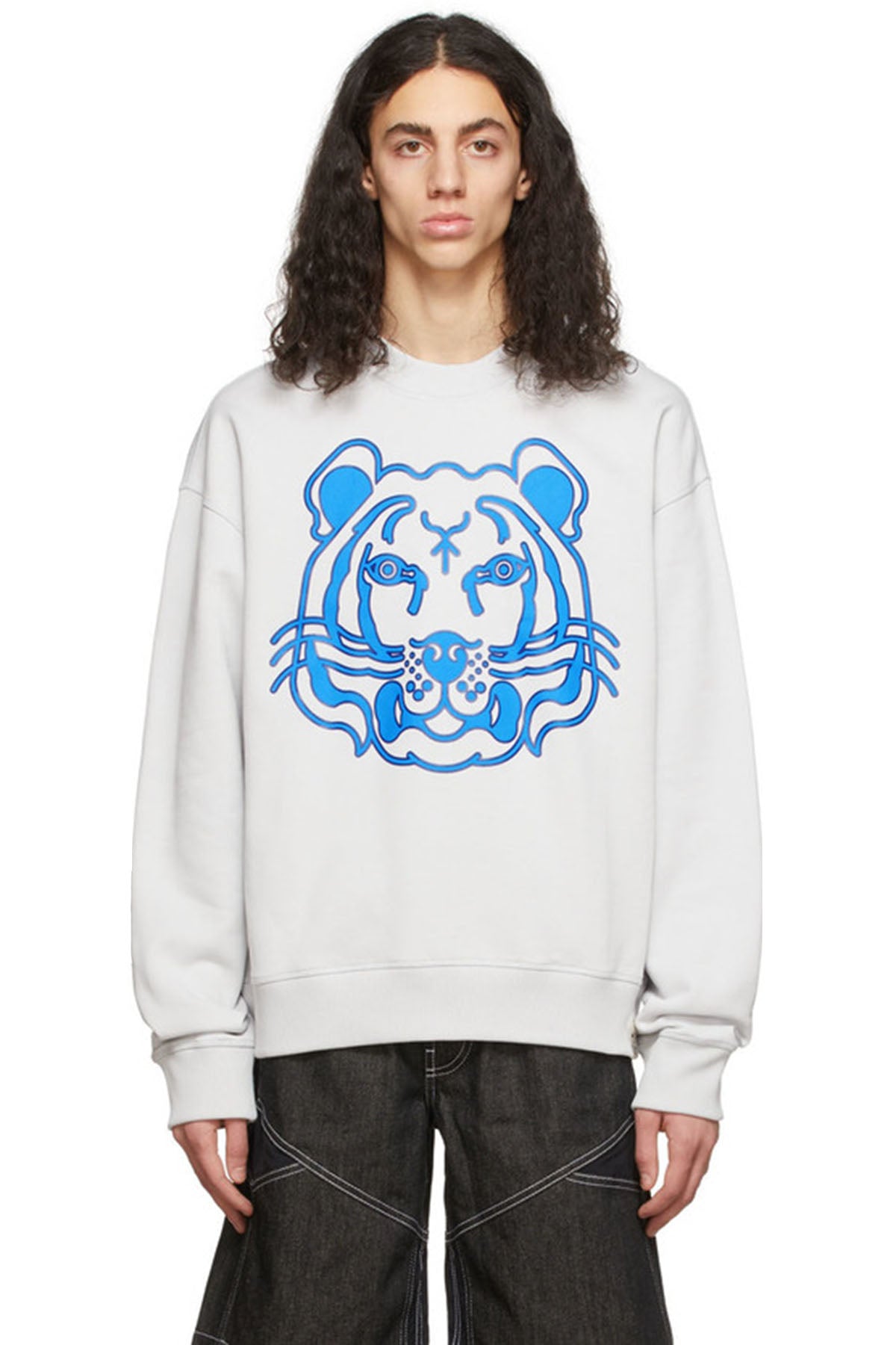 Kenzo Kaplan Logolu Geniş Kesim Sweatshirt-Libas Trendy Fashion Store