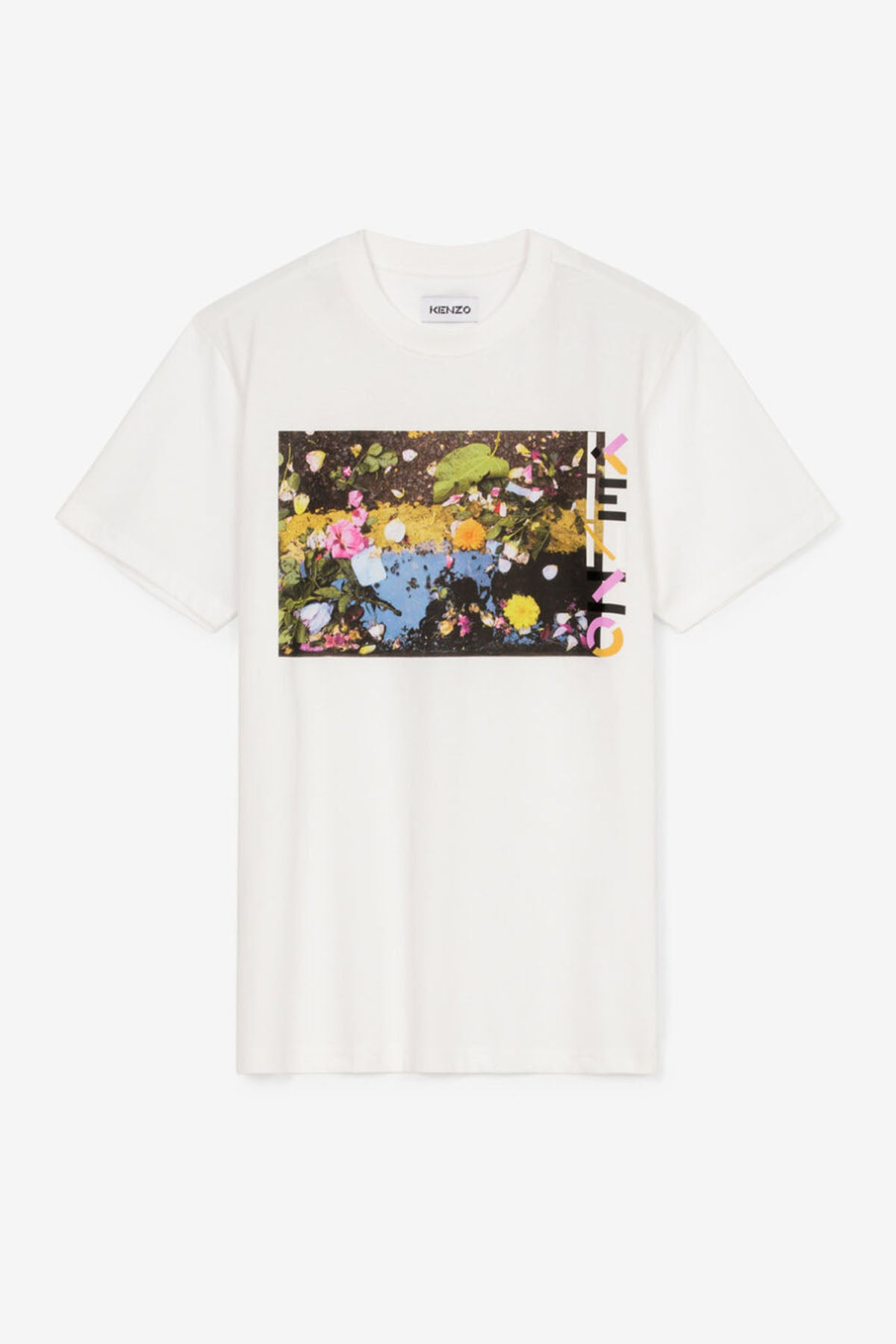 Kenzo Grafik Logolu Yuvarlak Yaka T-shirt-Libas Trendy Fashion Store