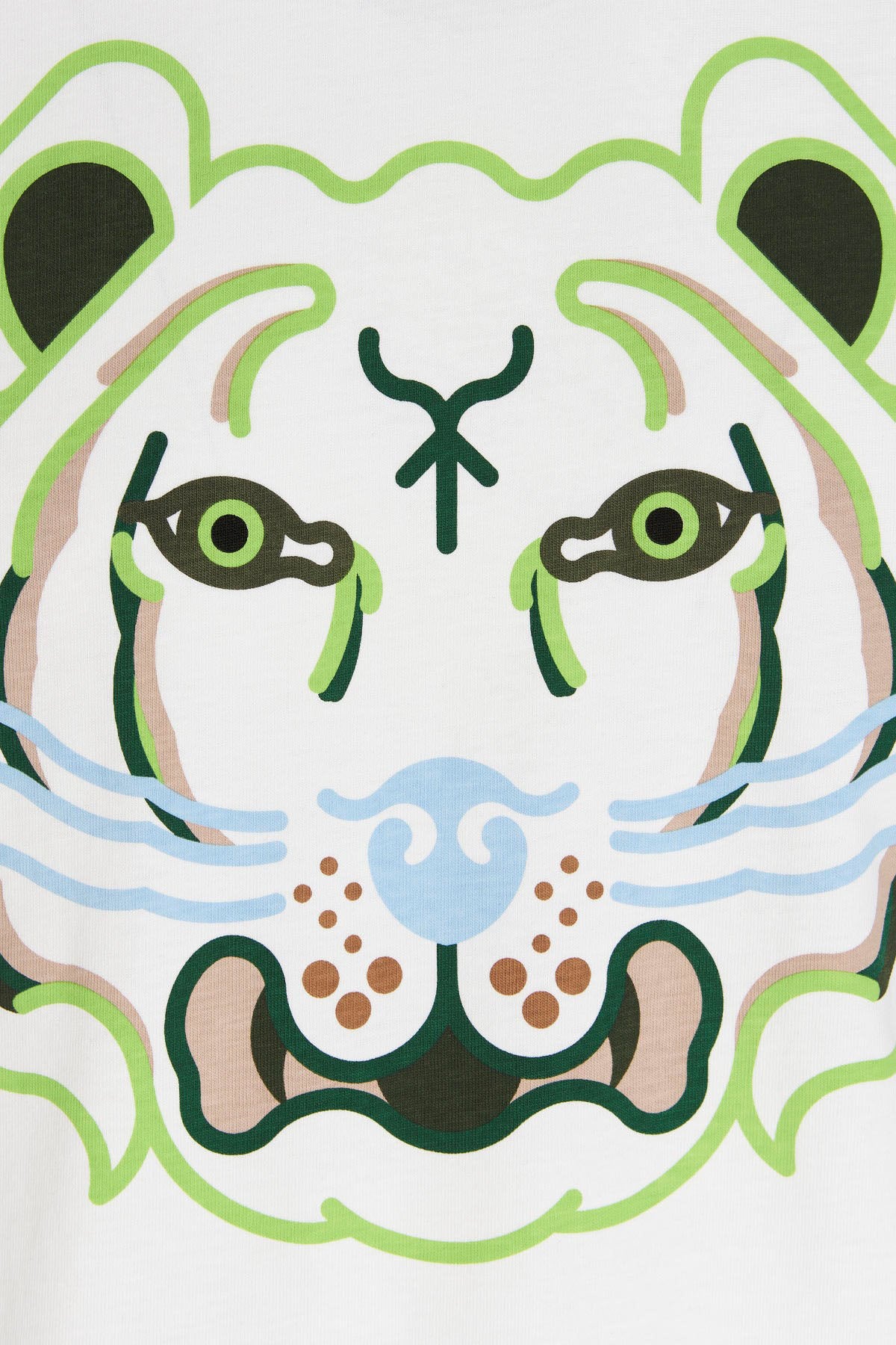 Kenzo Grafik Kaplan Logolu T-shirt-Libas Trendy Fashion Store