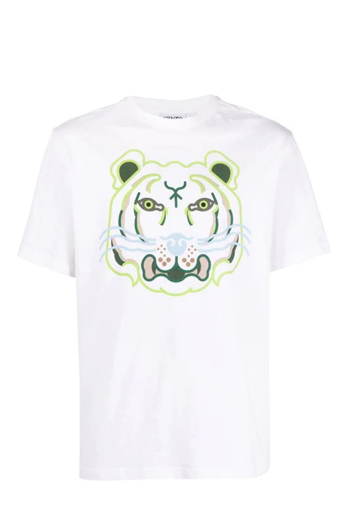 Kenzo Grafik Kaplan Logolu T-shirt-Libas Trendy Fashion Store