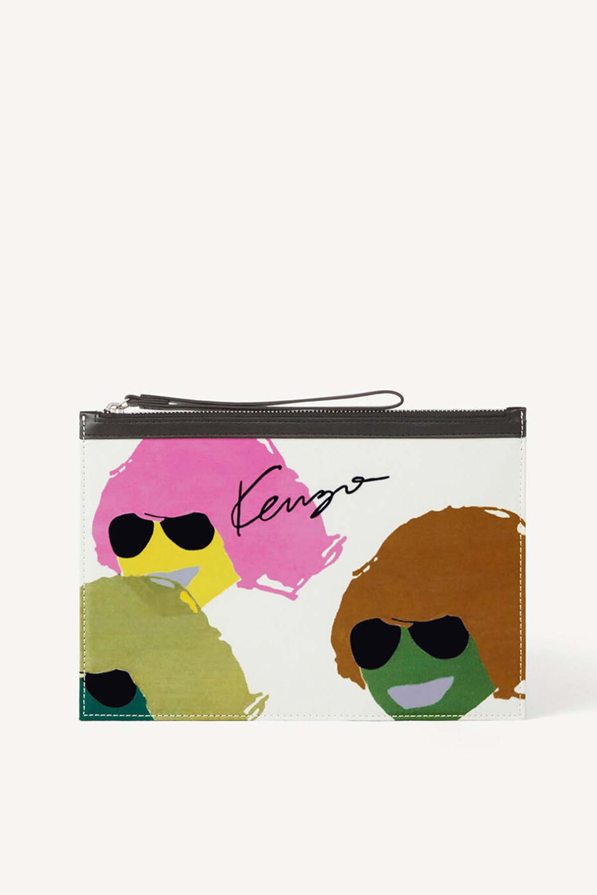 Kenzo Takada Çizimli Clutch Çanta-Libas Trendy Fashion Store