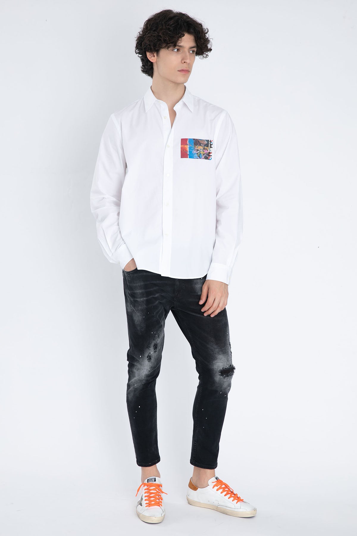 Kenzo Klasik Yaka Baskı Ve Logolu Gömlek-Libas Trendy Fashion Store