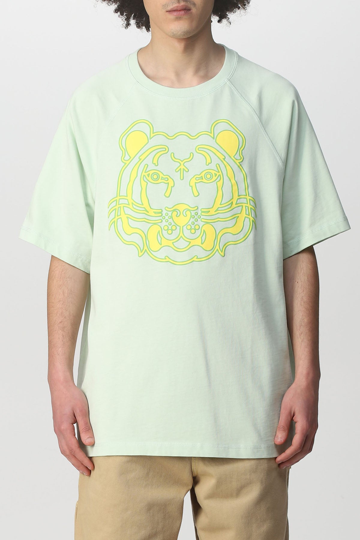 Kenzo Geniş Kesim Kaplan Logolu T-shirt-Libas Trendy Fashion Store