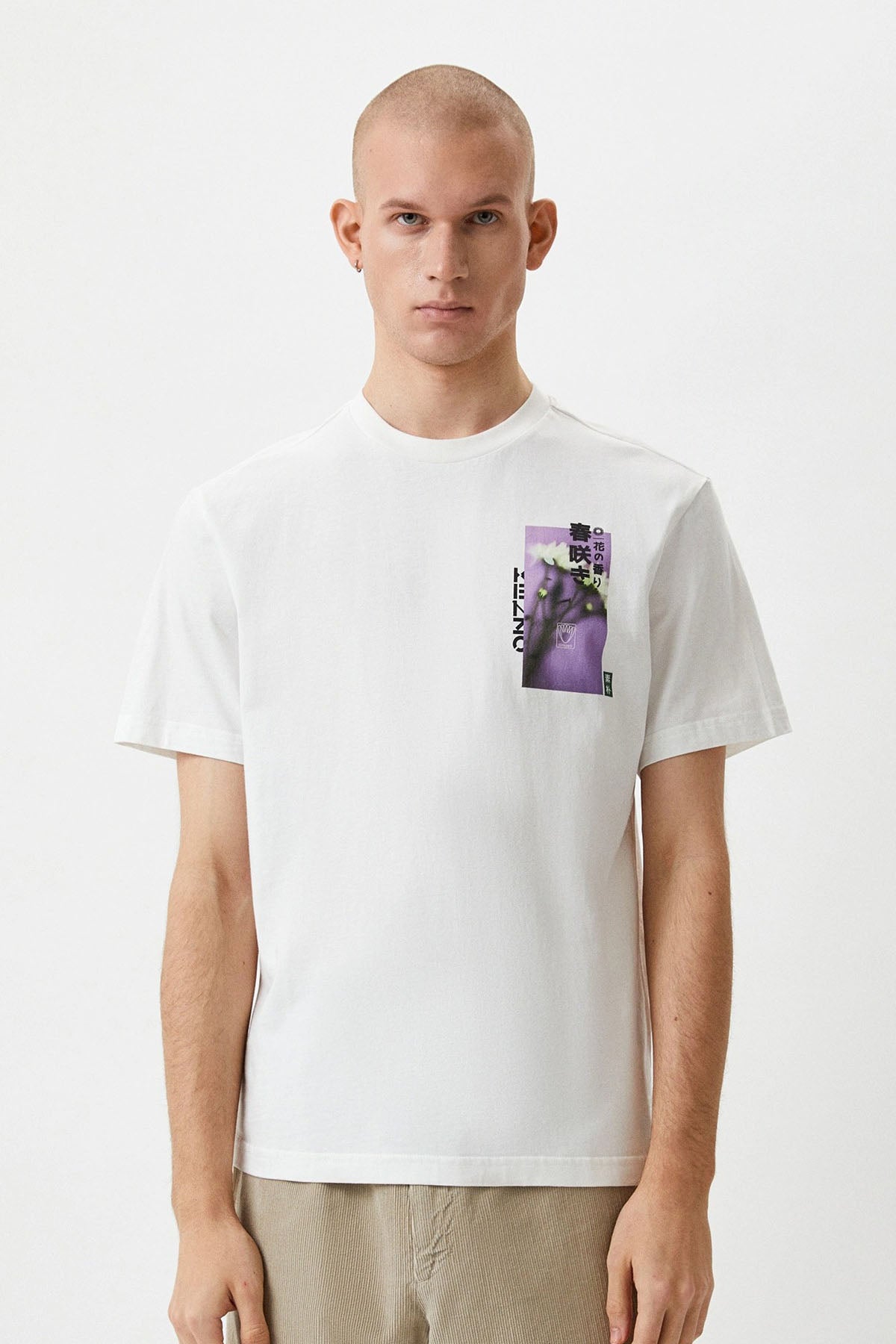 Kenzo Yuvarlak Yaka Logolu T-shirt-Libas Trendy Fashion Store