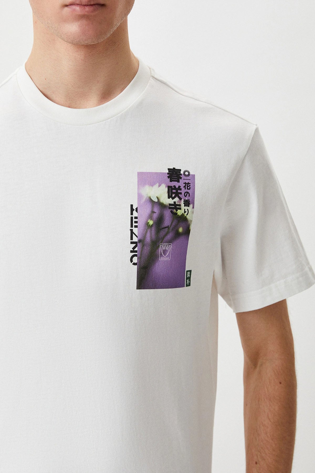 Kenzo Yuvarlak Yaka Logolu T-shirt-Libas Trendy Fashion Store