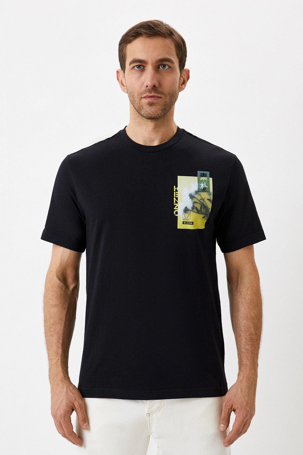 Kenzo Yuvarlak Yaka Logolu T-shirt-Libas Trendy Fashion Store