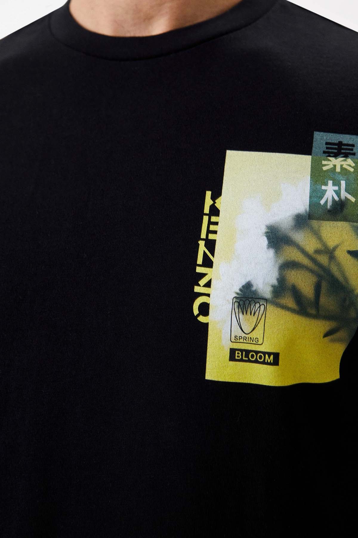 Kenzo Yuvarlak Yaka Logolu T-shirt-Libas Trendy Fashion Store