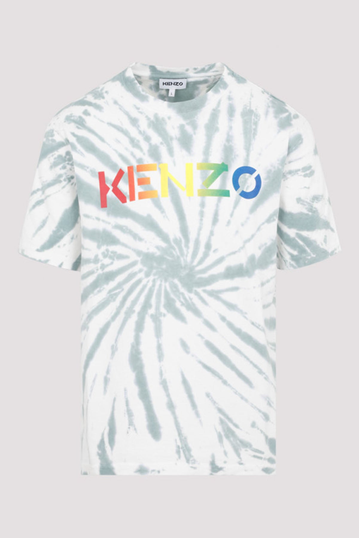 Kenzo Yuvarlak Yaka Renkli Logolu Batik T-shirt-Libas Trendy Fashion Store