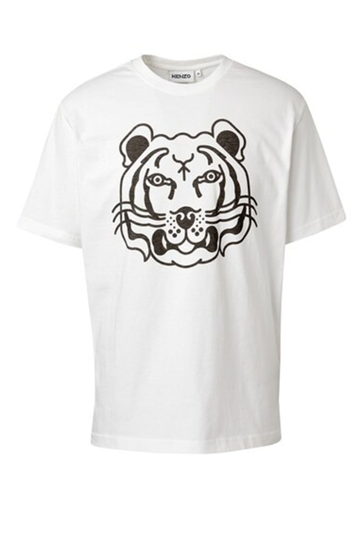 Kenzo Yuvarlak Yaka Kaplan Logolu T-shirt-Libas Trendy Fashion Store