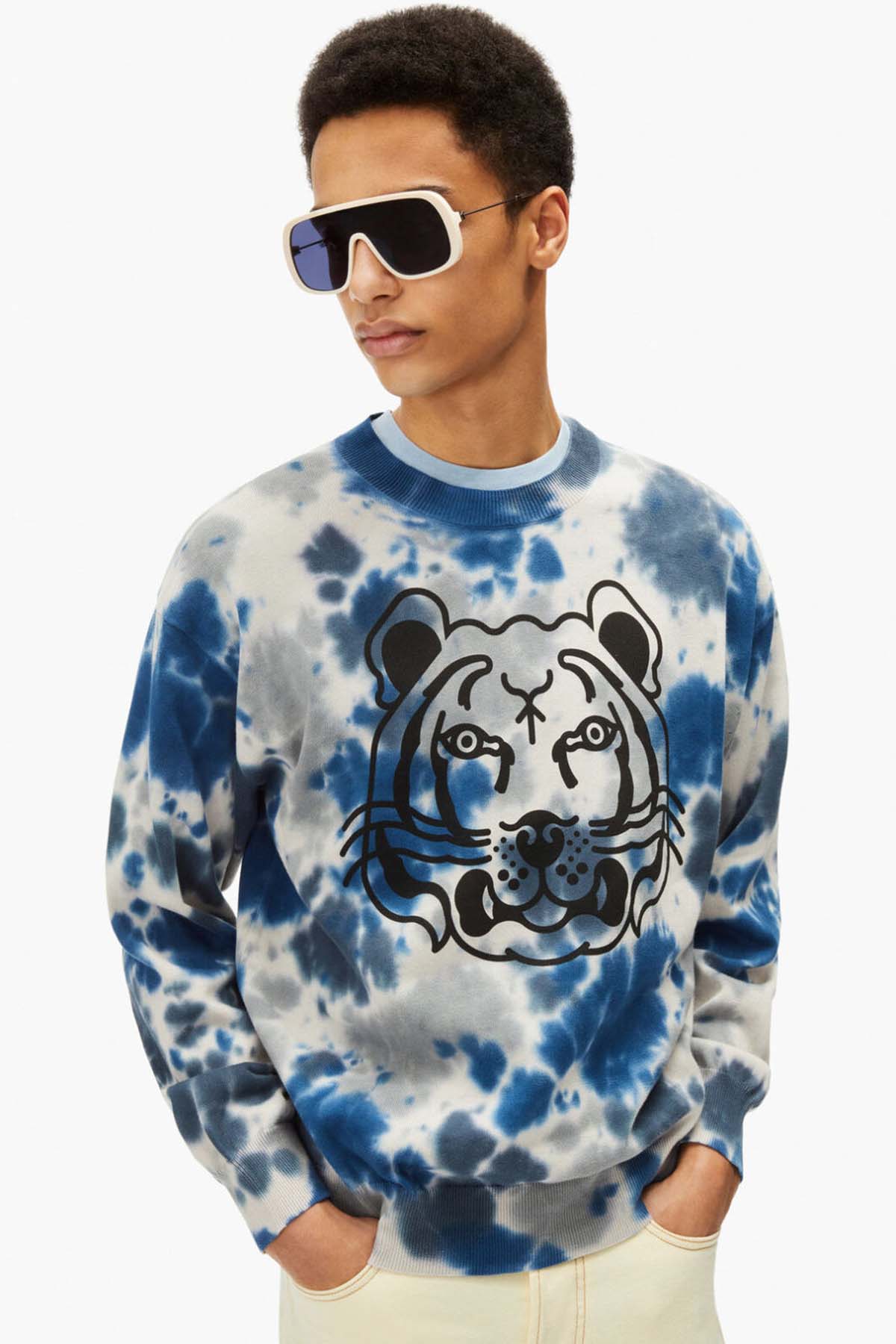 Kenzo Kaplan Logolu Batik Sweatshirt-Libas Trendy Fashion Store