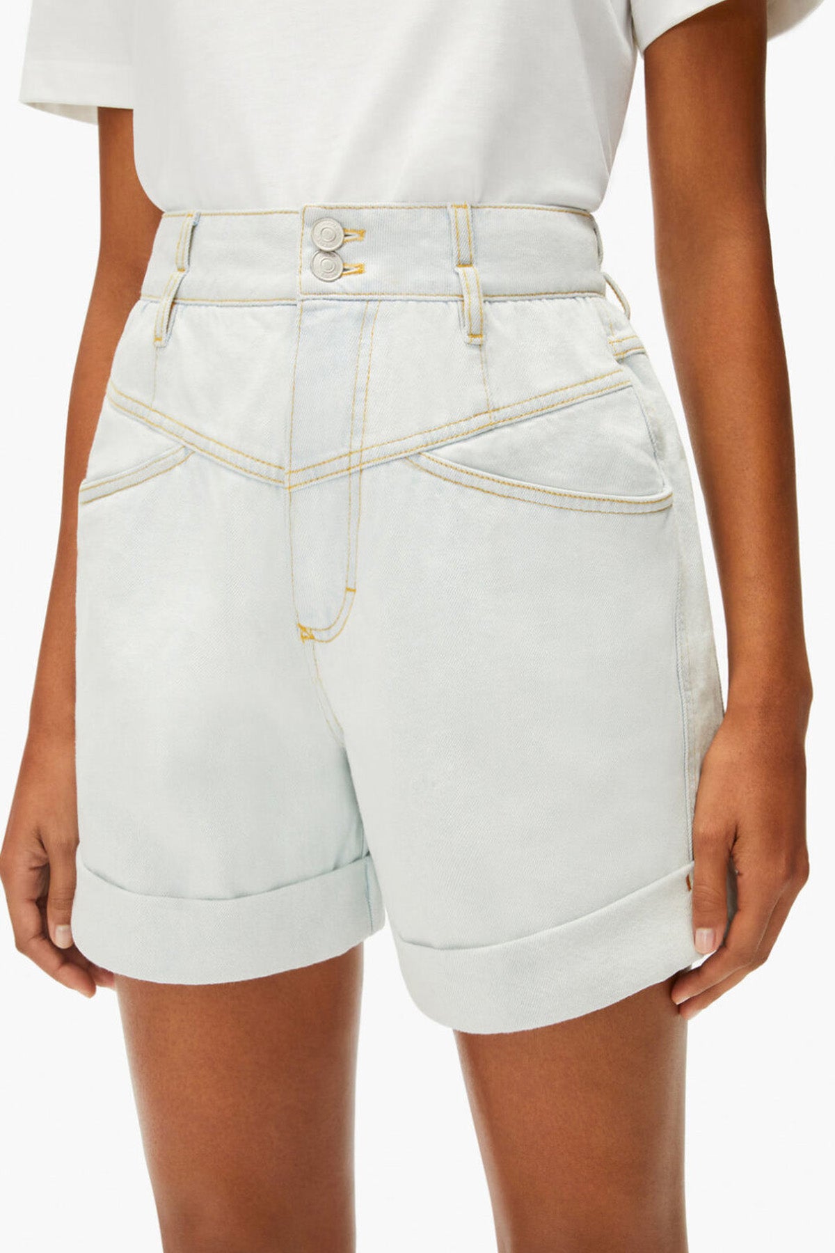 Kenzo Yüksek Bel Jean Şort-Libas Trendy Fashion Store