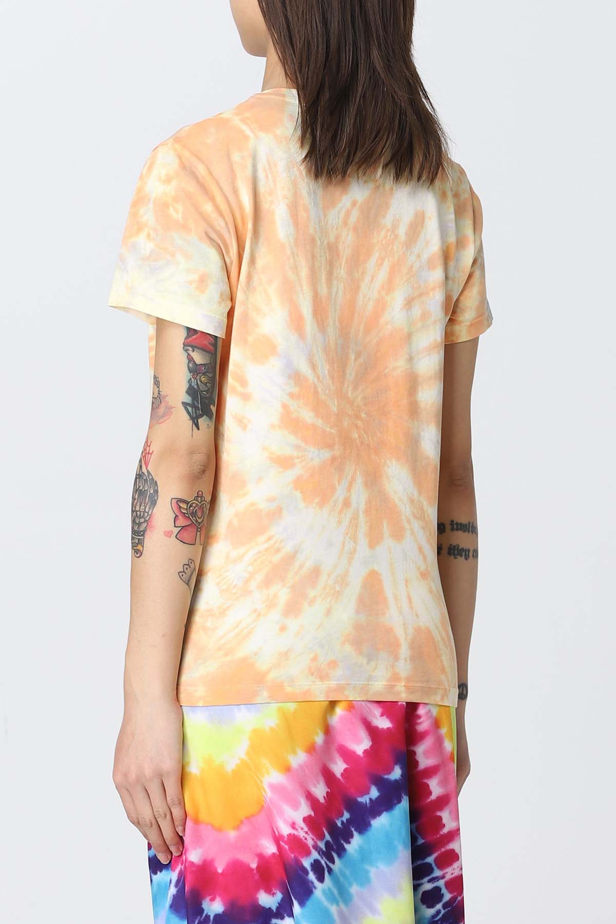 Kenzo Yuvarlak Yaka Renkli Logolu Batik T-shirt-Libas Trendy Fashion Store