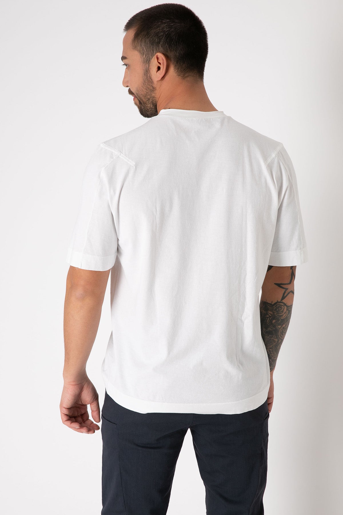 Transit Yuvarlak Yaka Roba Detaylı T-shirt-Libas Trendy Fashion Store