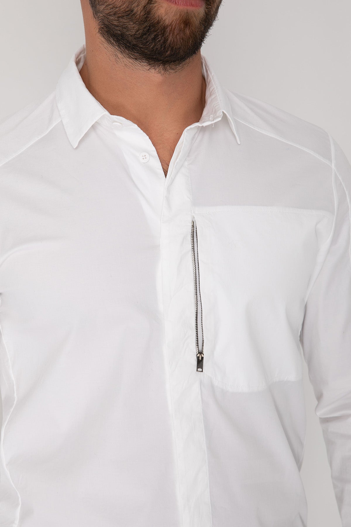 Transit Fermuarlı Cep Detaylı Gömlek-Libas Trendy Fashion Store
