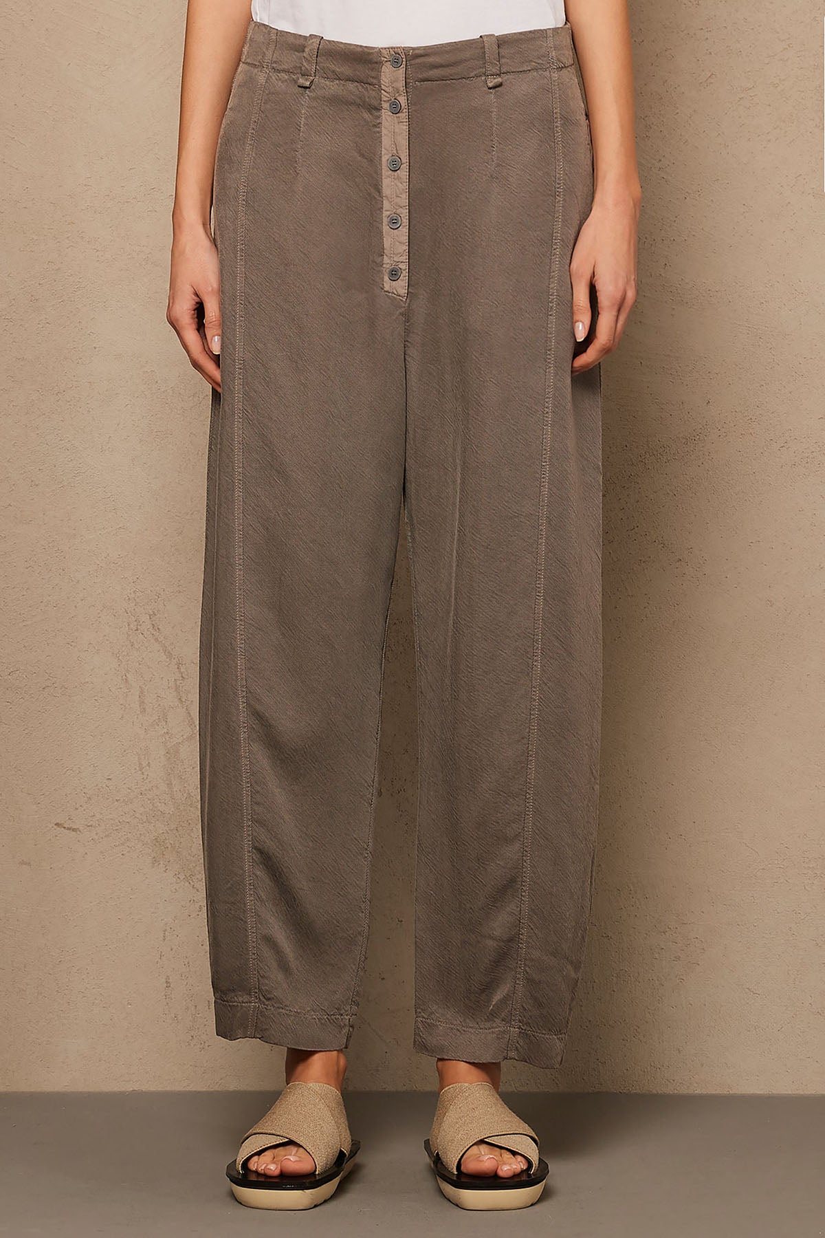 Transit Yüksek Bel Geniş Kesim Pantolon-Libas Trendy Fashion Store