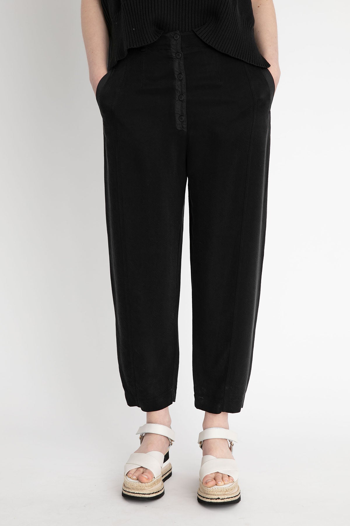 Transit Yüksek Bel Geniş Kesim Pantolon-Libas Trendy Fashion Store