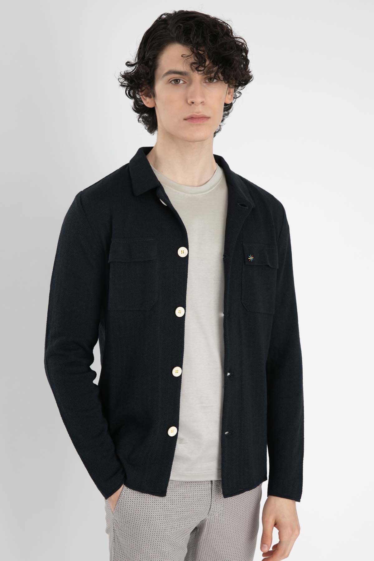 Manuel Ritz Düğmeli Triko Ceket-Libas Trendy Fashion Store