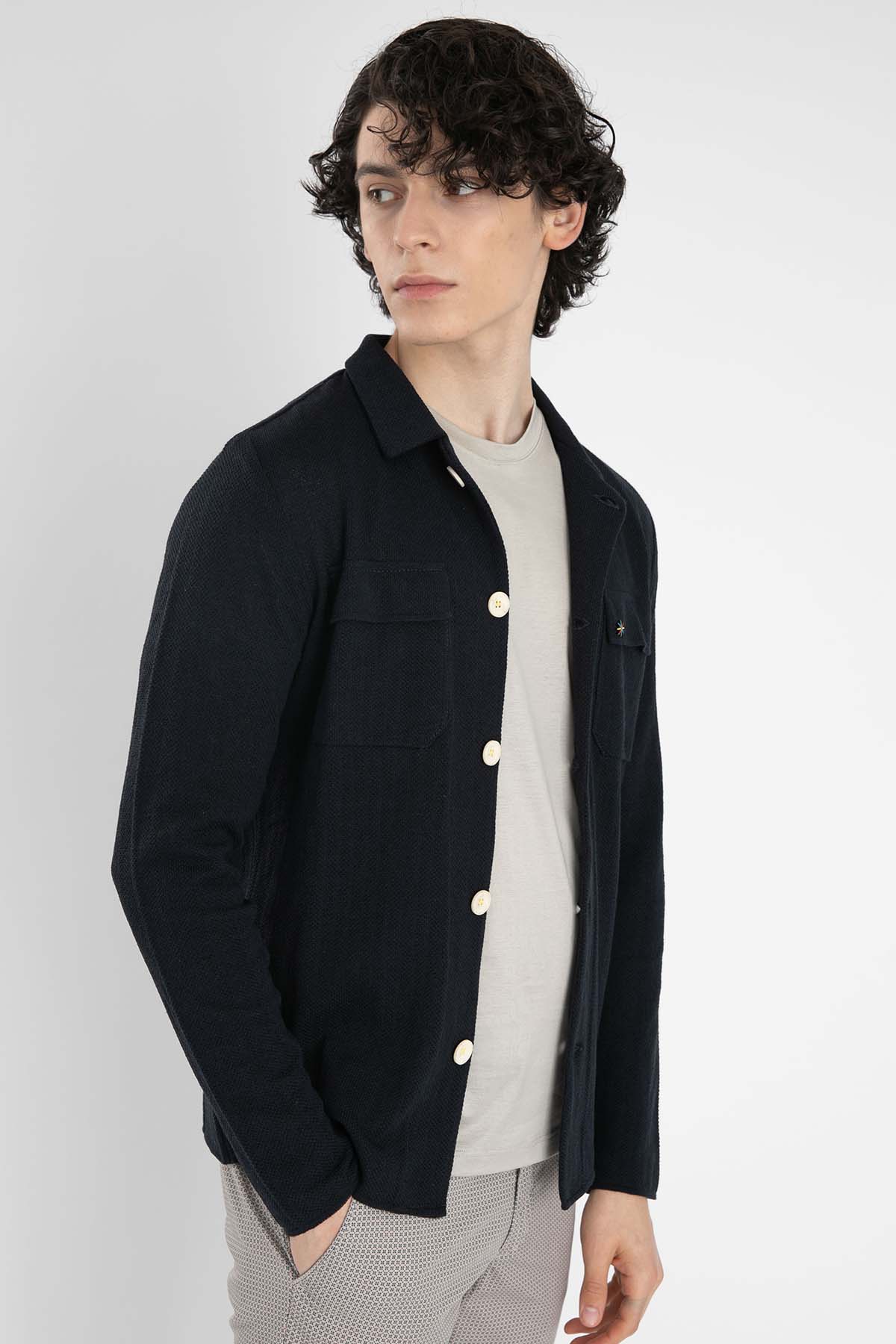 Manuel Ritz Düğmeli Triko Ceket-Libas Trendy Fashion Store