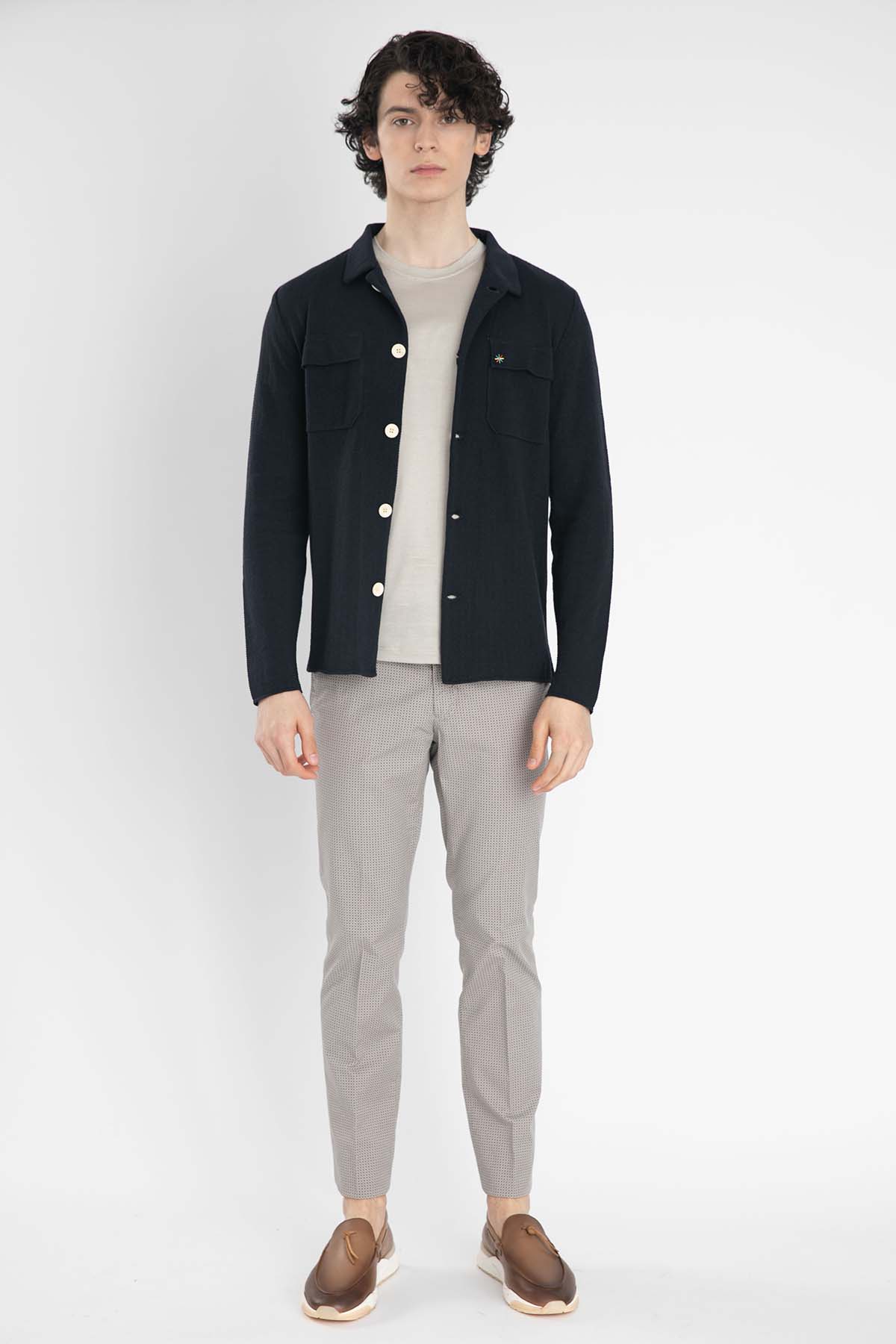 Manuel Ritz Düğmeli Triko Ceket-Libas Trendy Fashion Store