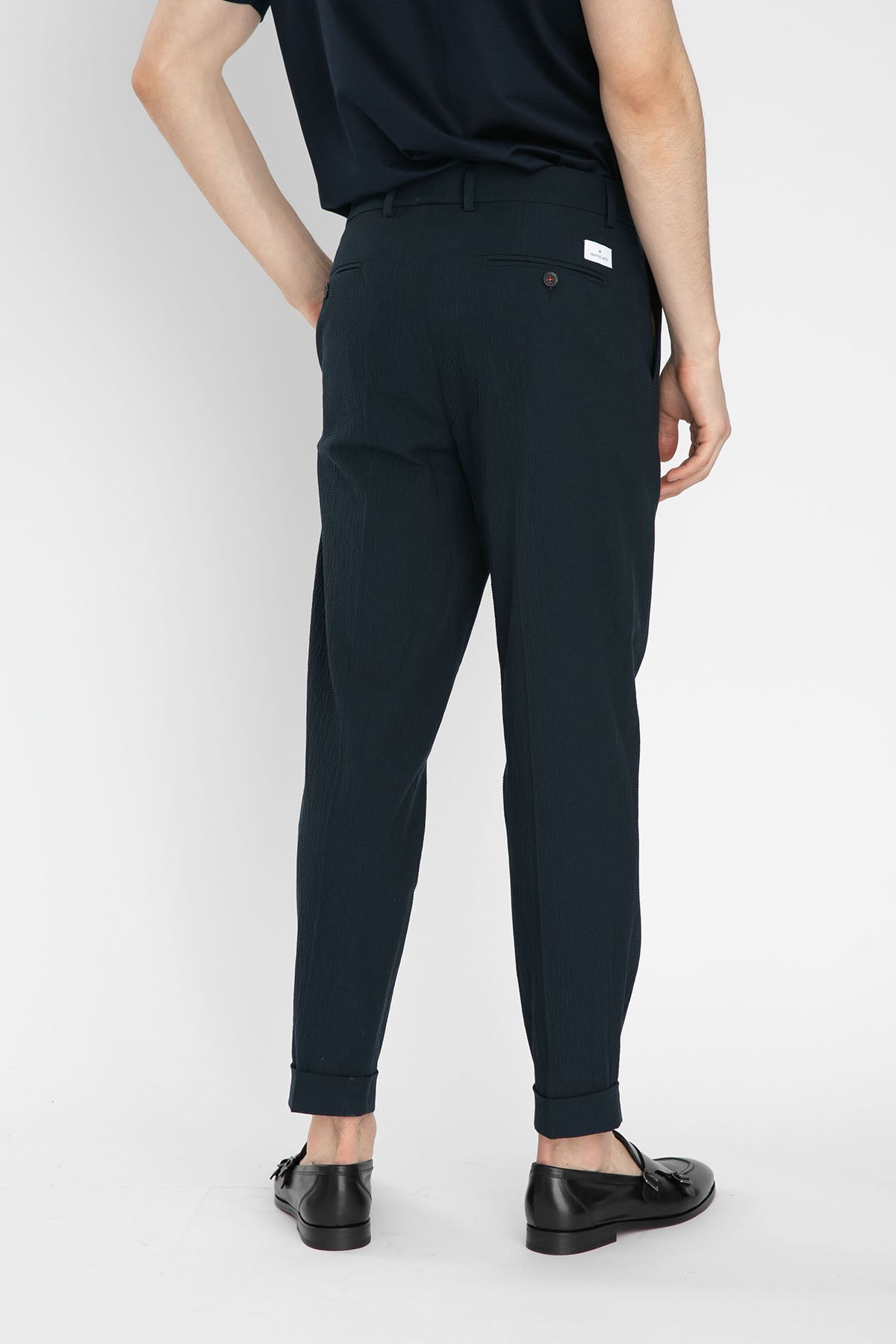 Manuel Ritz Tek Pile Duble Paça Gofre Pantolon-Libas Trendy Fashion Store