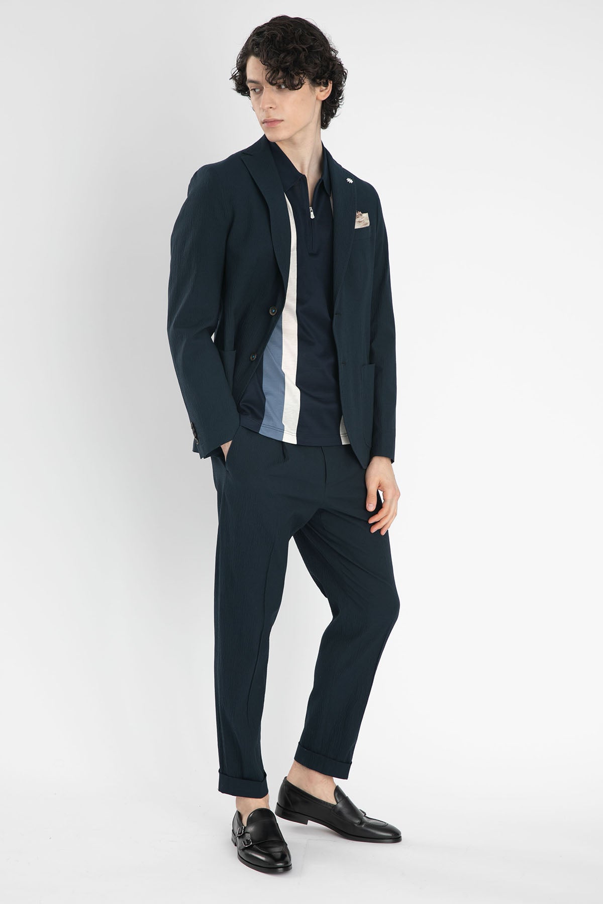 Manuel Ritz Tek Pile Duble Paça Gofre Pantolon-Libas Trendy Fashion Store