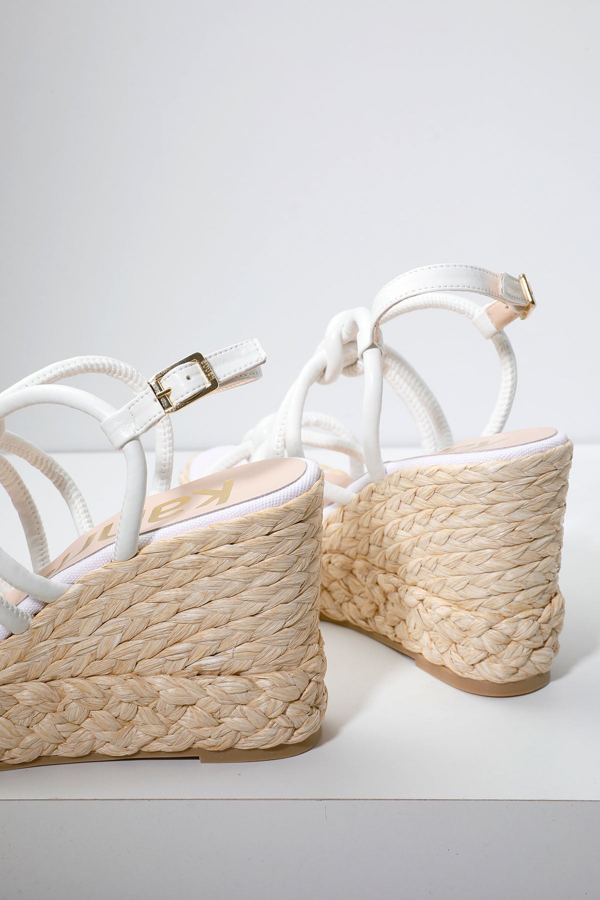 Kanna Hasır Dolgu Topuklu Sandalet-Libas Trendy Fashion Store