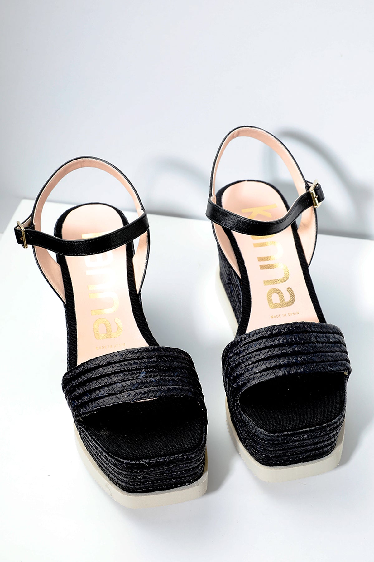 Kanna Küt Burun Dolgu Topuk Hasır Sandalet-Libas Trendy Fashion Store