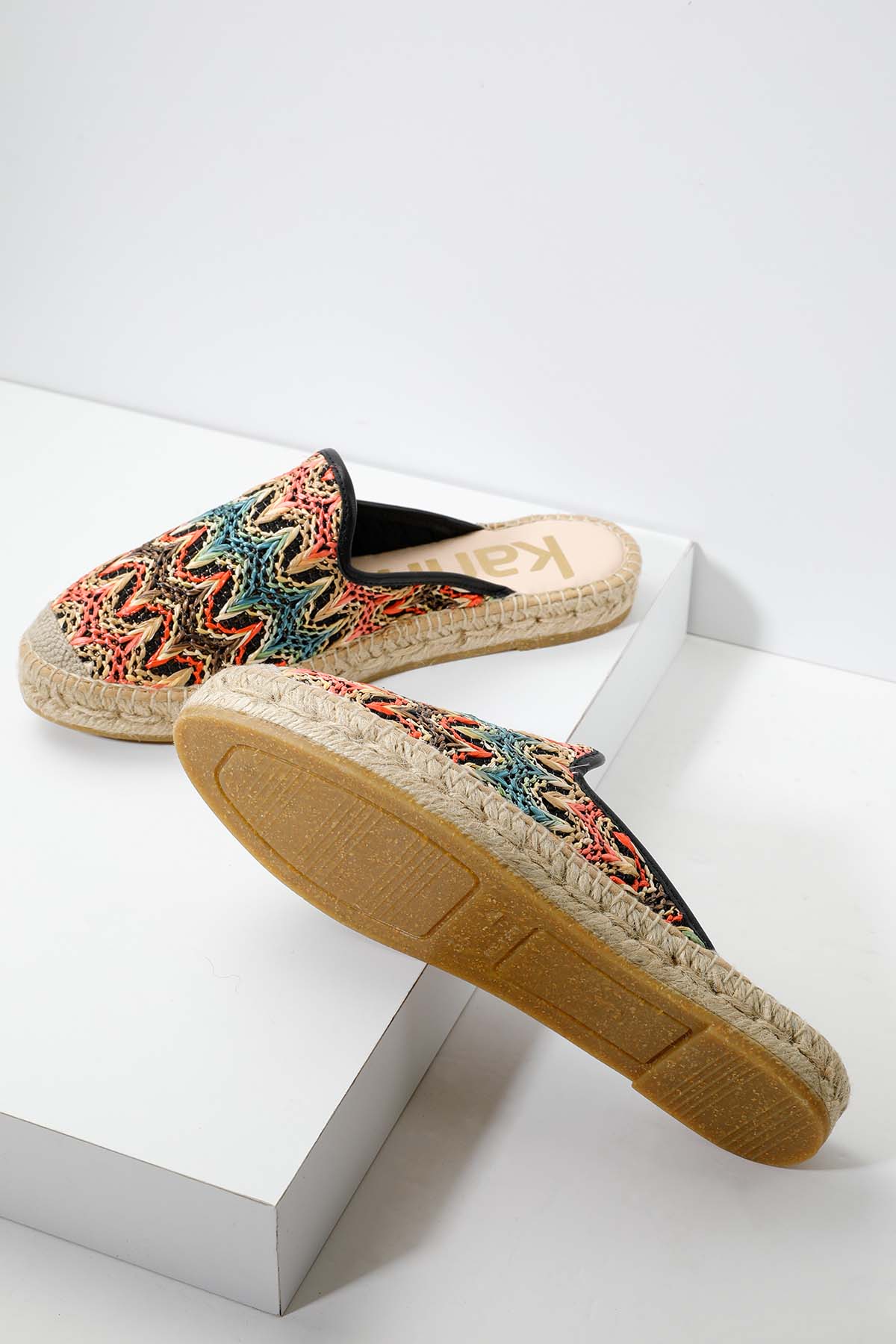 Kanna Hasır Örgü Espadril Terlik-Libas Trendy Fashion Store
