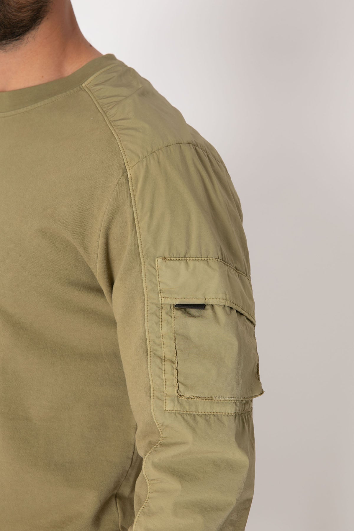 Dondup Cep Detaylı Yuvarlak Yaka Sweatshirt-Libas Trendy Fashion Store