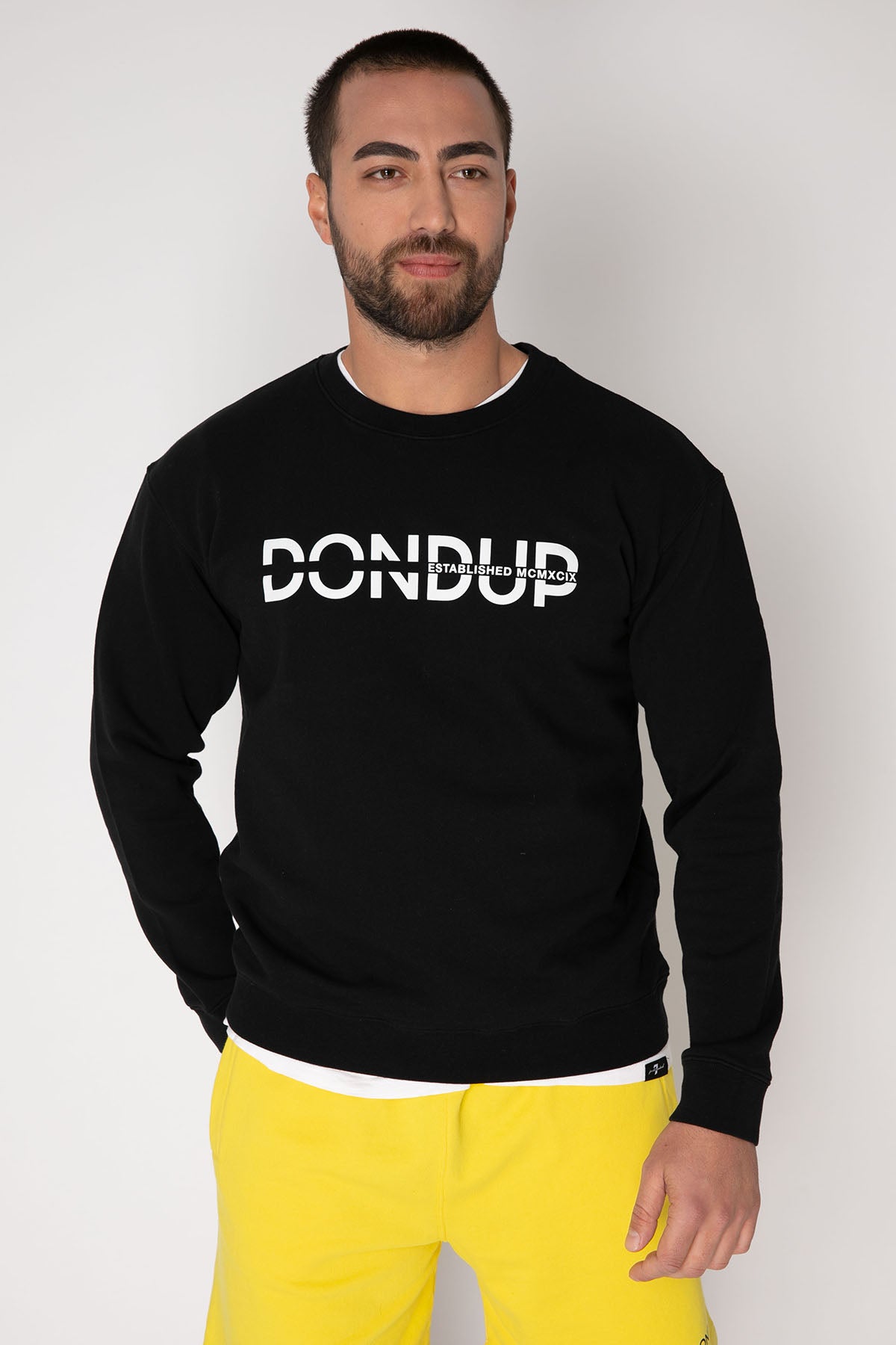 Dondup Logolu Yuvarlak Yaka Sweatshirt-Libas Trendy Fashion Store