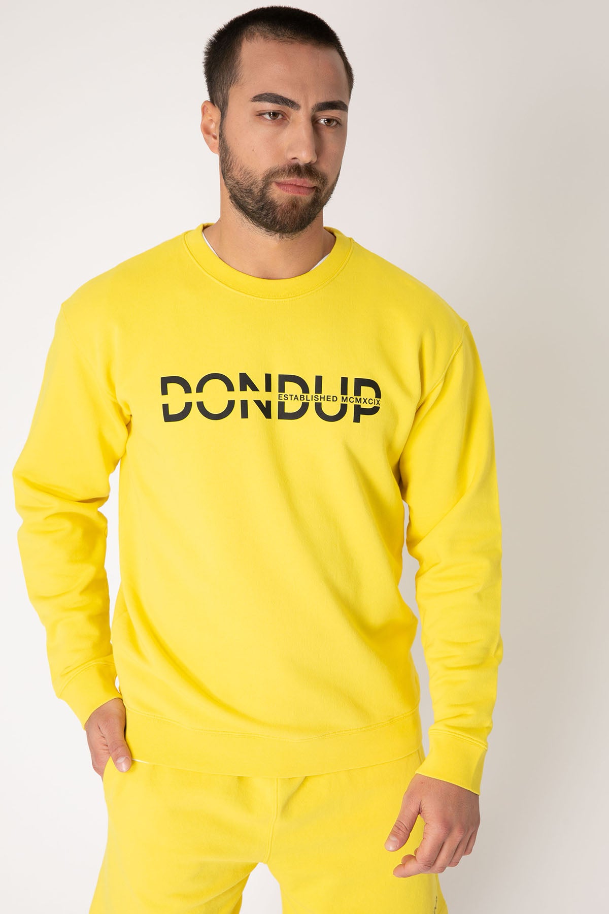 Dondup Logolu Yuvarlak Yaka Sweatshirt-Libas Trendy Fashion Store